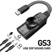 PrimeX PX-GS3 Plextone GS3 Mark II Sanal Gaming 7.1 Kanal USB Ses Kartı, Gaming Ses Kartı PUBG ve Lol Ses Efektleri Dahil, Mikrofon ve 3.5mm Çift Kulaklık Ses Jakı Stereo Ses Kartı Dönüştürücü - 2