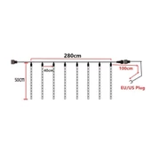 Meteor Kayan Led Tüpleri Sarı Işık 8 Tüp - 4
