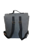 Old Cotton 7000  Suya Dayanıklı ( GRİ )Kanvas Sırt Okul 15.6 Laptop Çantası - 2