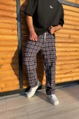 Çizgi Desenli Pijama Eşofman Altı - 4