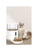 Fonri Kedi Köpek Akıllı Mama Kabı, Otomatik Mama Kabı, Wifi, 4lt, Uzaktan Kontrol, Porsiyon Ayarlı - 5