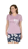 Alperi 76-80 Kadın Şortlu Kısa Kollu Pijama Takım - 1