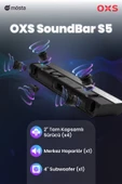 OXS S5 Dolby Atmos HDMI Earc, Dolby Atmos 3.1.2 Dahili Subwoofer Tv Için Sound Bar - 4