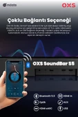 OXS S5 Dolby Atmos HDMI Earc, Dolby Atmos 3.1.2 Dahili Subwoofer Tv Için Sound Bar - 5