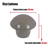 10 Adet Mobilya Düğme Kulp Çekmece Dolap Kapak Kulpu Kulbu Siyah Metal Kulp thumbnail 2