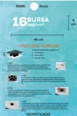 Bursa 16 Plaka Kodlu Beyaz Araç Sticker İnegöl İlçe Yazılı Özel Tasarım 40x8 cm  Şehir ve İlçe Temalı Kaliteli Sticker - 5