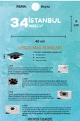 İstanbul 34 Plaka Kodlu Beyaz Araç Sticker Şişli İlçe Yazılı Özel Tasarım 40x8 cm  Şehir ve İlçe Temalı Kaliteli Sticker thumbnail 5