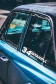 İstanbul 34 Plaka Kodlu Beyaz Araç Sticker Şişli İlçe Yazılı Özel Tasarım 40x8 cm  Şehir ve İlçe Temalı Kaliteli Sticker thumbnail 3