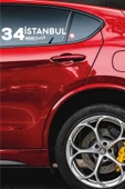 İstanbul 34 Plaka Kodlu Beyaz Araç Sticker Fatih İlçe Yazılı Özel Tasarım 40x8 cm  Şehir ve İlçe Temalı Kaliteli Sticker - 2
