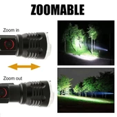 OR-2304-TG Zoomlu El Feneri - 6000K Gün Işığı, 100W Güç, 1000 Metre Işık Mesafesi - 3