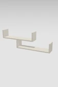 Beyaz Ahşap Dekoratif Duvar Rafı thumbnail 7