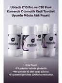 Mösta Atık Poşeti Ubtech C20, C10 Pro ve C10 Pro + Kameralı Otomatik Kedi Tuvalet Uyumlu (5li paket gönderilecektir) - 1