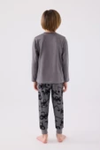 Rolypoly Erkek Çocuk Gri Pijama Takım 3424 - 3