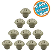10 Adet Düğme Kulp Mobilya Mutfak Çekmece Dolap Kapak Kulpu Kulbu Saten Metal Kulp thumbnail 1