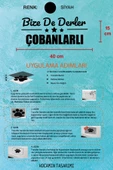 Afyonkarahisar Çobanlar Siyah Araç Sticker  40x15 cm Bize De Derler  Çobanlarlı Özel Tasarım Oto Sticker - 5