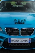 Ankara Beypazarı Siyah Araç Sticker  40x15 cm Bize De Derler  Beypazarlı Özel Tasarım Oto Sticker - 2