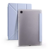 Samsung Galaxy Tab A7 10.4 T500 2020 Kılıf Tri Folding Kalem Bölmeli Standlı Kılıf - 9
