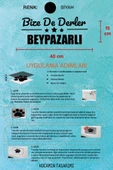 Ankara Beypazarı Siyah Araç Sticker  40x15 cm Bize De Derler  Beypazarlı Özel Tasarım Oto Sticker - 5