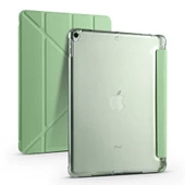 iPad 10.2 2021 (9.Nesil) Kılıf Tri Folding Kalem Bölmeli Standlı Kılıf - 9