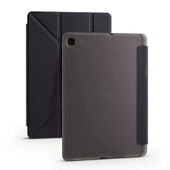 Samsung Galaxy Tab A7 10.4 T500 2020 Kılıf Tri Folding Kalem Bölmeli Standlı Kılıf - 7