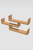 Ahşap Dekoratif Duvar Rafı thumbnail 4
