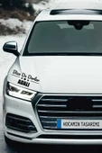 İstanbul Adalar Siyah Araç Sticker  40x15 cm Bize De Derler  Adalı Özel Tasarım Oto Sticker - 3