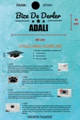 İstanbul Adalar Siyah Araç Sticker  40x15 cm Bize De Derler  Adalı Özel Tasarım Oto Sticker - 5