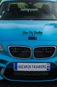 İstanbul Adalar Siyah Araç Sticker  40x15 cm Bize De Derler  Adalı Özel Tasarım Oto Sticker - 2