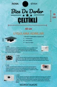 Konya Çeltik Siyah Araç Sticker  40x15 cm Bize De Derler  Çeltikli Özel Tasarım Oto Sticker - 5