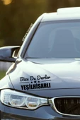 Kayseri Yeşilhisar Siyah Araç Sticker  40x15 cm Bize De Derler  Yeşilhisarlı Özel Tasarım Oto Sticker - 4
