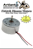 Dinamo Motoru 6 V 3 Adet Elektrik Üreten Motor Eğitici Hobi Deney Okul Elektrik Motoru Deneyler İçin - 1