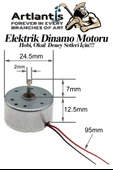 Dinamo Motoru 6 V 3 Adet Elektrik Üreten Motor Eğitici Hobi Deney Okul Elektrik Motoru Deneyler İçin - 2
