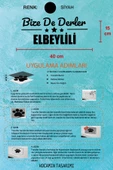 Kilis Elbeyli Siyah Araç Sticker  40x15 cm Bize De Derler  Elbeylili Özel Tasarım Oto Sticker - 5