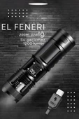 Çok Fonksiyonlu Şarj Göstergeli El Feneri – Yüksek Işık Gücü ve Uzun Pil Ömrü dijital gösterge - 2