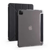 iPad Pro 12.9 2020 (4.Nesil) Kılıf Tri Folding Kalem Bölmeli Standlı Kılıf - 7