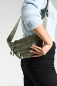 Unisex Bel Çantası Free Bag Klinkır Kumaş Hafif Yağmur Geçirmez Kumaş Çok Cepli - 11