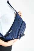 Unisex Bel Çantası Free Bag Klinkır Kumaş Hafif Yağmur Geçirmez Kumaş Çok Cepli - 6