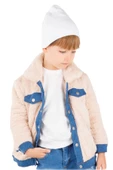 Erkek Çocuk Peluş Mont Kot Pantolon Tarz Takım - 3