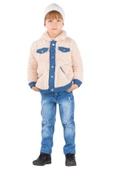 Erkek Çocuk Peluş Mont Kot Pantolon Tarz Takım - 2