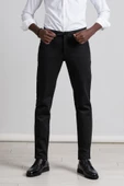 Perpant Slimfit Beli Lastikli Ve İplikli Kışlık Kumaş Likralı Jogger Pantolon - 9
