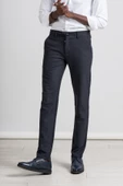 Perpant Slimfit Bitik Kareli Beli Lastikli Ve İplikli Kışlık Kumaş Jogger Pantolon - 2
