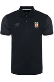 Beşiktaş Orijinal Lisanslı Polo Yaka Siyah Spor T-Shirt Ahşap Kutulu thumbnail 5