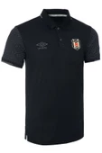 Beşiktaş Orijinal Lisanslı Polo Yaka Siyah Spor T-Shirt Ahşap Kutulu thumbnail 4