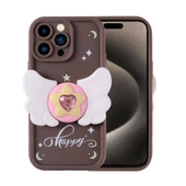 Apple iPhone 15 Pro Kılıf Kamera Korumalı Figür Tasarımlı Zore Kapya Kapak - 2