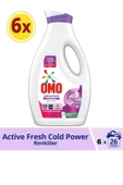Omo Sıvı Çamaşır Deterjanı Active Fresh Cold Power Renkliler 1690 ml X 6 Adet - 1