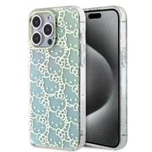 Apple iPhone 15 Pro Max Kılıf Hello Kitty Orjinal Lisanslı Renk Geçişli Elektroplating Kaplama Kitty Head Desenli Kapak - 3