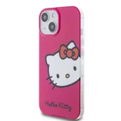 Apple iPhone 15 Kılıf Hello Kitty Orjinal Lisanslı Yazı ve İkonik Logolu Kitty Head Kapak thumbnail 11