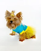 BLUE Love Mom Tütülü Köpek Elbisesi, Kıyafeti Tutu - 5