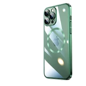 Apple iPhone 14 Pro Kılıf Wireless Şarj Özellikli Sert PC  Riksos Magsafe Kapak - 4