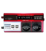 12v 2000w Modifiye Sinüs İnverter Araç Ve Güneş Enerjisi Uyumlu, Çift Usb, Çift Priz Ve Çakmaklık - 3